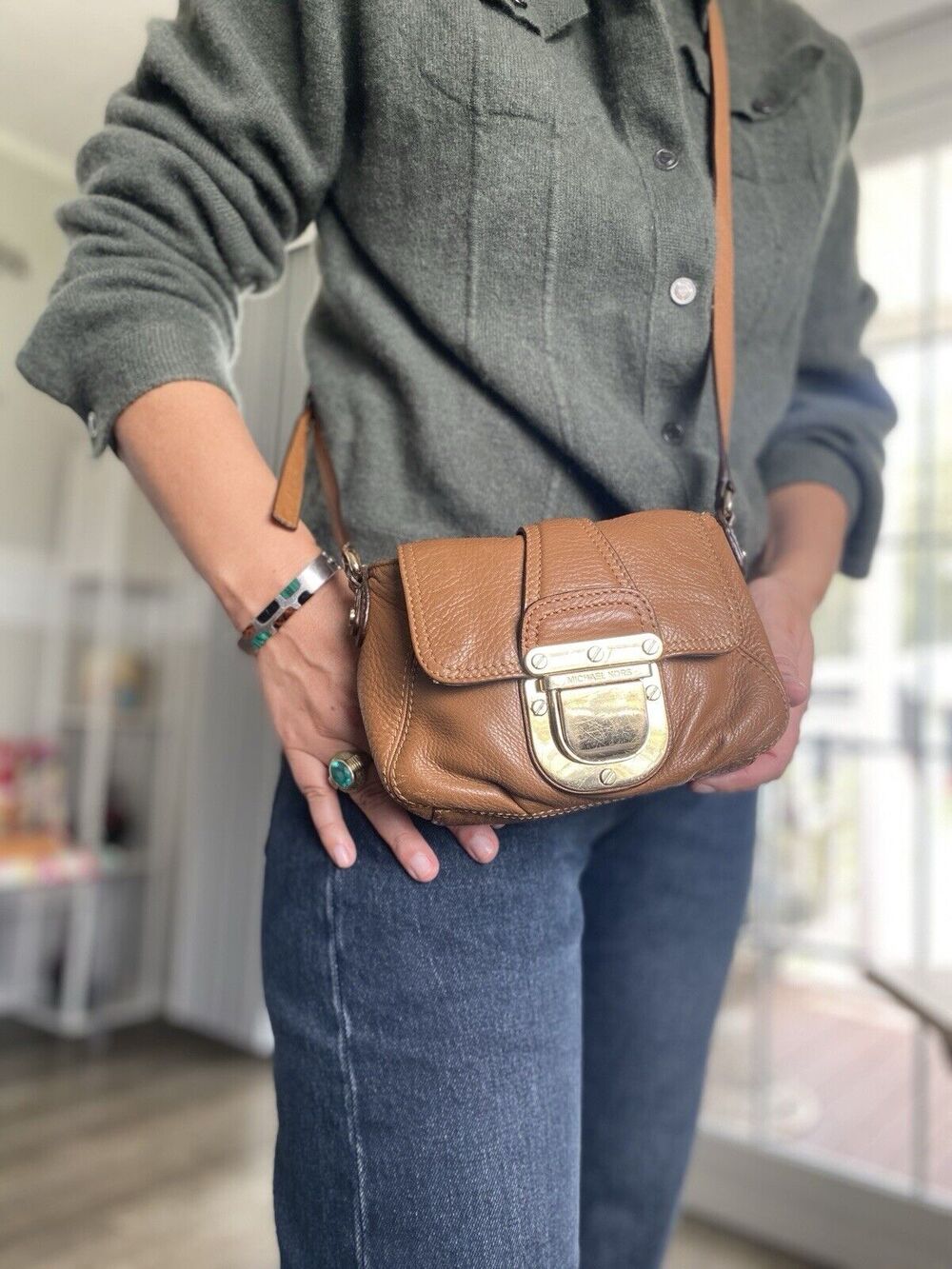 MICHAEL KORS CHARLTON CROSSBODY SHOULDER LEATHER BAG